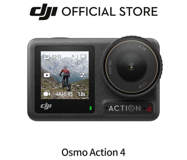 รีวิว DJI Osmo Action 4 กล้องแอคชั่นสุดล้ำ ถ่ายวิดีโอ 4K 120fps รูปภาพ 20MP กันน้ำ 33 ฟุต หน้าจอสัมผัสคู่ product picture